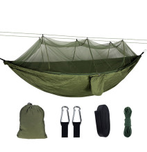Hamaca portÃ¡til para acampar al aire libre, tienda con mosquitera, dosel para 2 personas, cama colgante de paracaÃ­das, caza,